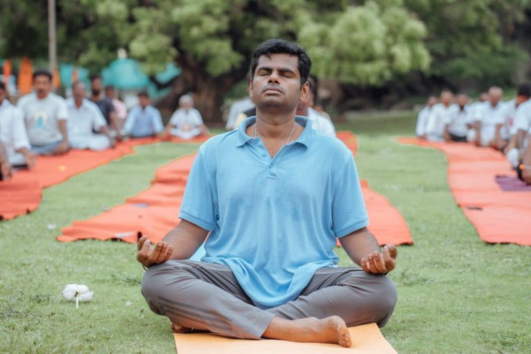 ’’தினமும் யோகா செய்வதால் உடல் உறுப்புக்கள் பலமடைந்து புத்துணர்ச்சி ஏற்படும்..!’’  பாஜக தலைவர் கே.அண்ணாமலை