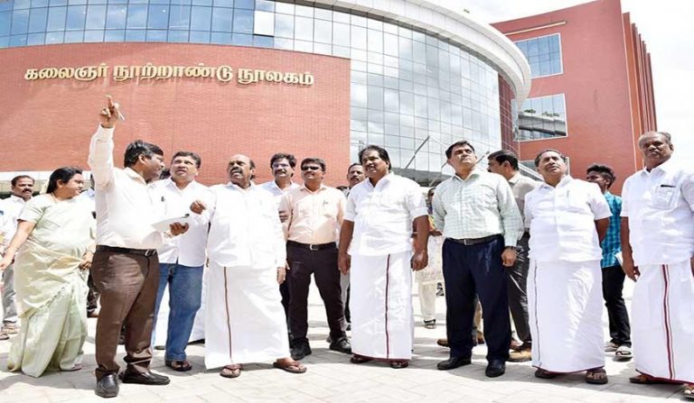 ’’கலைஞர் நூற்றாண்டு நூலகம் ஜுலை 15-ல் மதுரையில் திறப்பு..!’’ அமைச்சர் ஏ.வ.வேலு நேரில் ஆய்வு