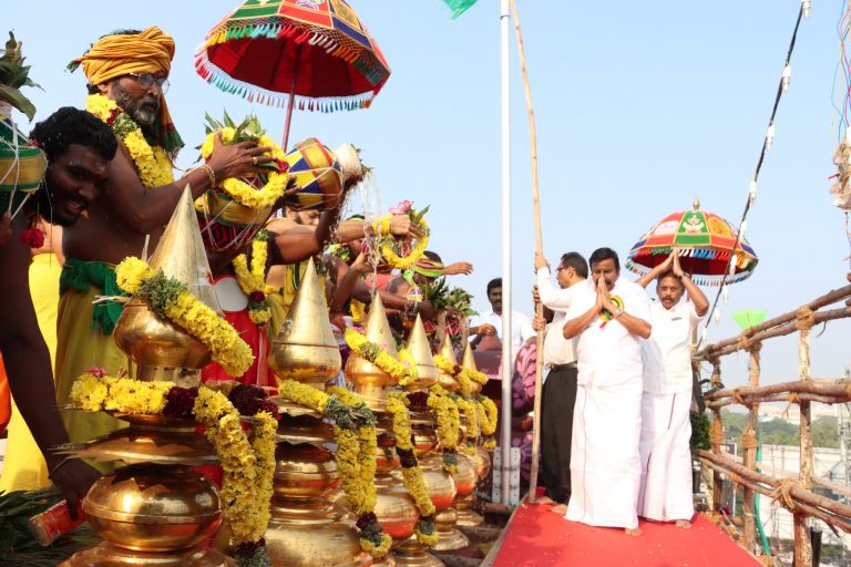 ”சேலம் கோட்டை மாரியம்மன் கோயில் குடமுழுக்கில் தமிழ்..!’’ பெ. மணியரசன் பாராட்டு