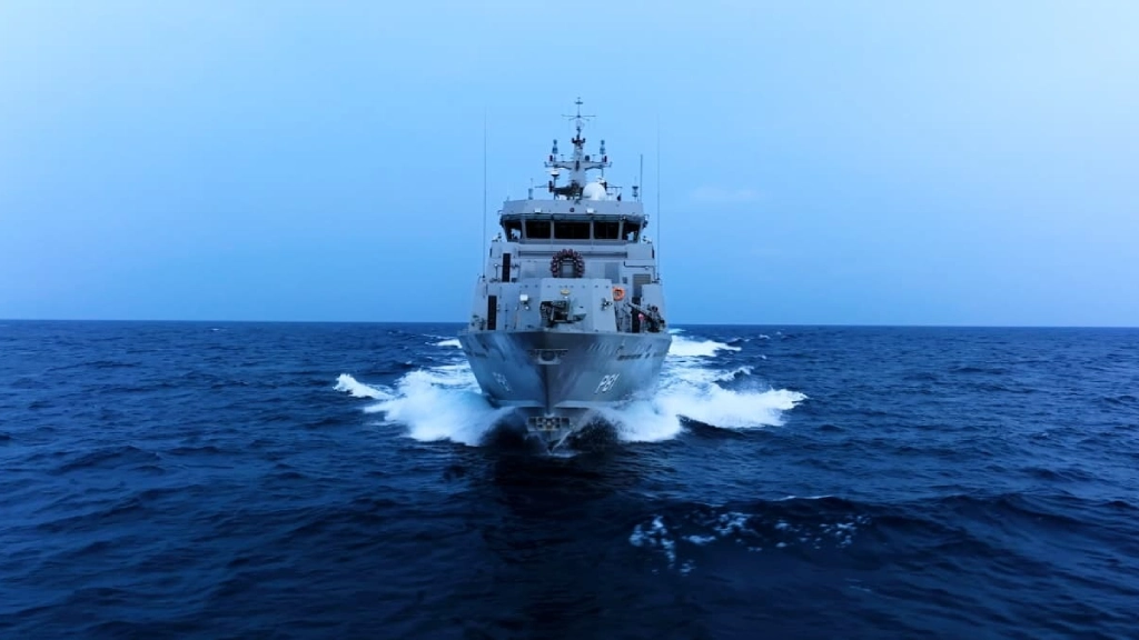 Indian Navy's new anti-submarine warfare ship Malvan, built by Cochin Shipyard with 80% indigenous technology, set to join the fleet.
